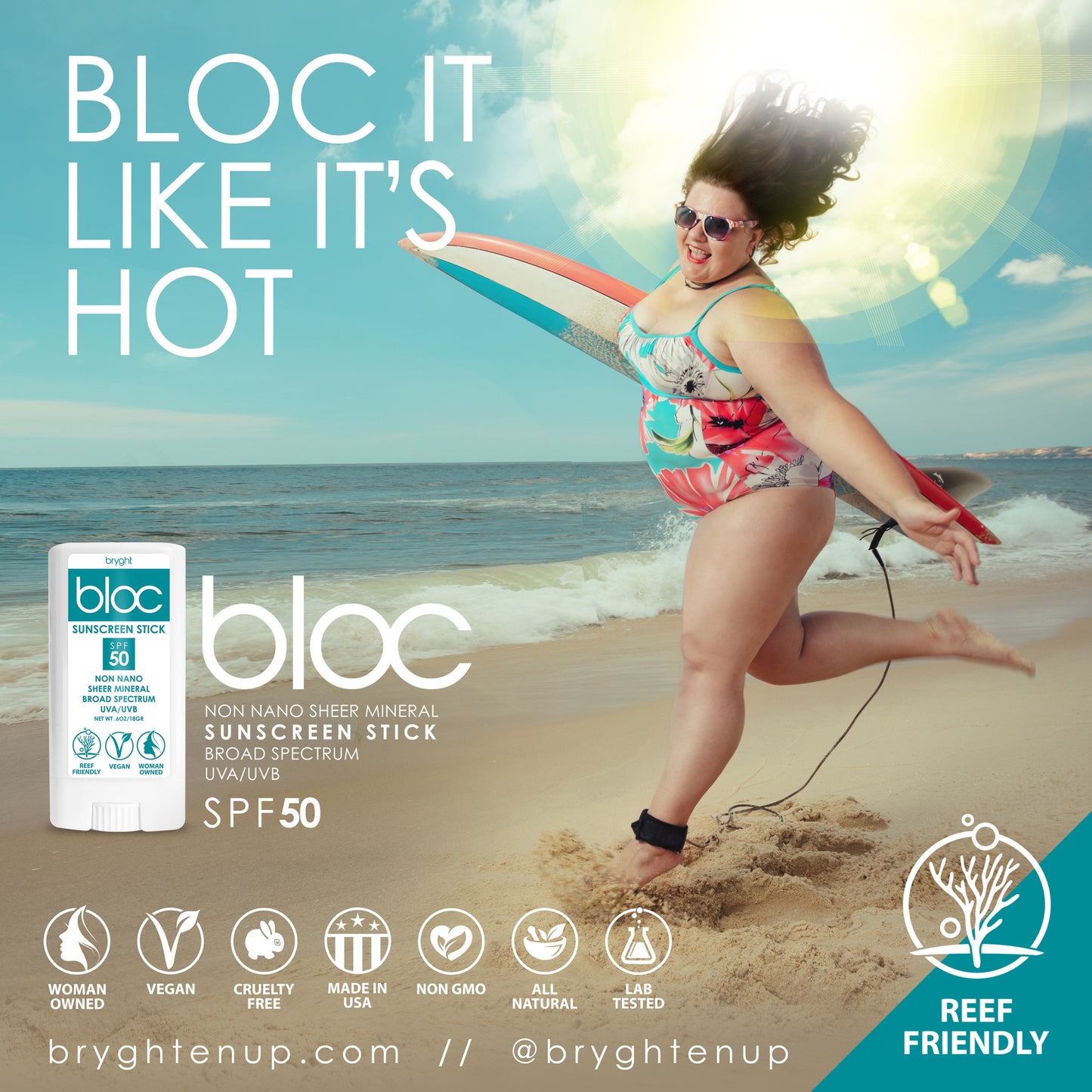 Bloc Mineral Sunscreen SPF 50 - Single Stick