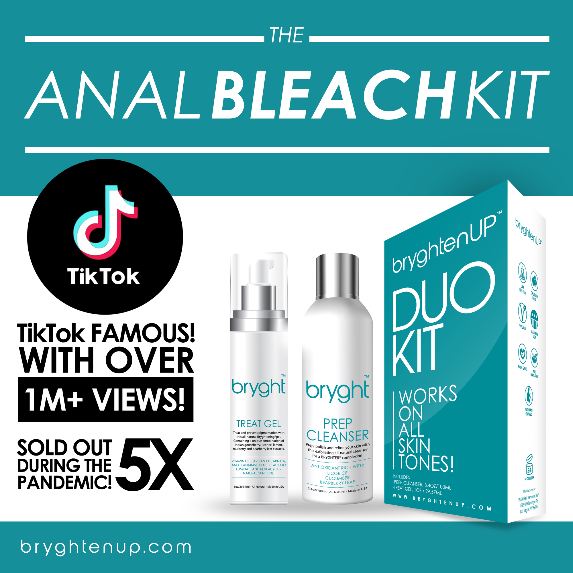 Bryght Duo Kit - Natural, FDA for Hyperpigmentation –