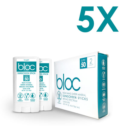 Bloc Mineral Sunscreen Sticks SPF 50 Pro Retail Bundles