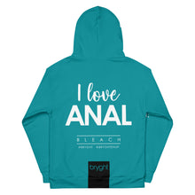 Load image into Gallery viewer, I Love Anal ... Bleach Unisex Hoodie
