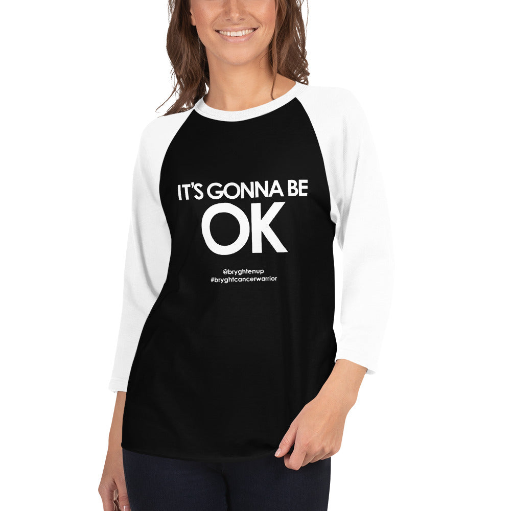 It's Gonna Be OK - Camisa de manga raglán 3/4
