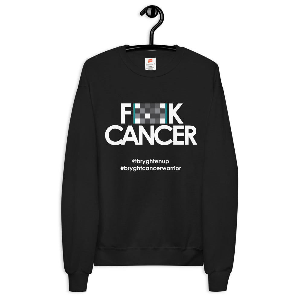 Suéter FUCK Cancer * acento azul